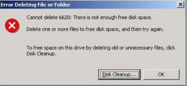 6620 silinemiyor: Yeterli disk alan yok." "Bir veya daha fazla dosya silerek disk alan boaltn ve tekrar deneyin" Hmm... Senin cann format istiyor galiba