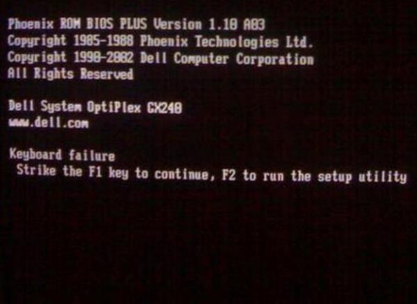 Klavye hatas" "Devam etmek iin F1'e, kurulum aracn altrmak iin F2'ye basn" Dier bilgisayardaki klavyede bassam olur mu? Benimki almyor da..