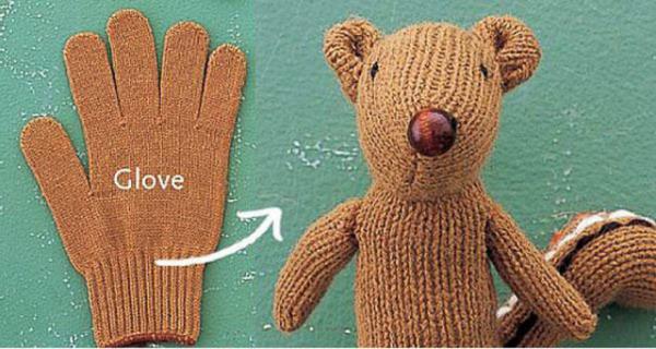 6. Eldivenden bu sevimli sincan