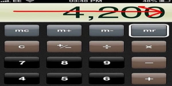 3. Hesap makinesinde yanl yazdysanz parmanzla soldan saa doru kaydrrsanz son basama siler.