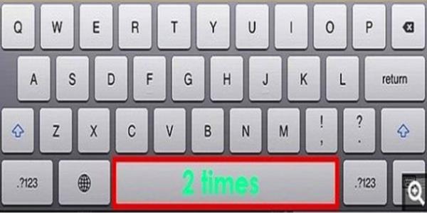 12. Yaz yazarken Space tuuna 2 kere basarsanz otomatik olarak cmlenin sonuna nokta koyar ve yeni cmleye gemek iin bir boluk brakr.