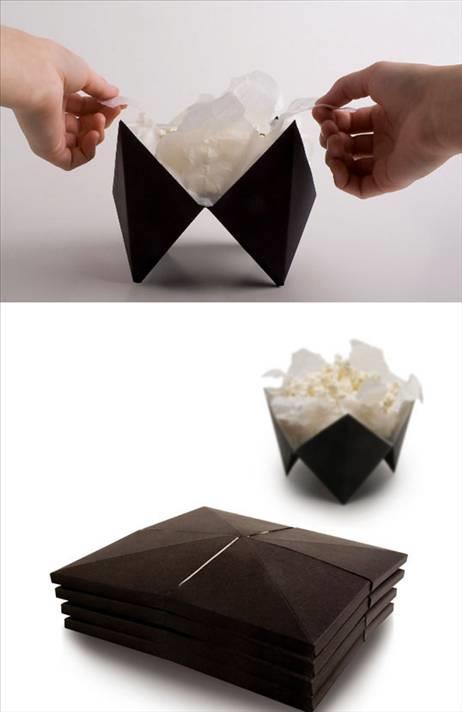 Origami popcorn paketi