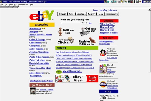 <p><b>1995</b></p>  eBay.com kuruldu.