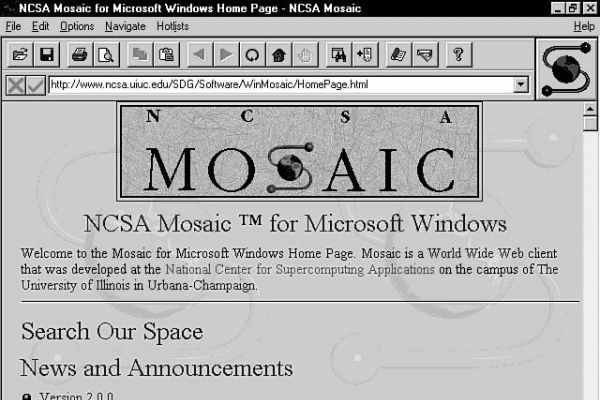 <p><b>1993</b></p>  nterneti popler hale getirmekle bilinen Mosaic internet gezgini gelitirildi. Mosaic, 1994'te piyasaya kan Netscape iin temel oluturdu.