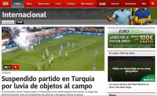 <p><b>AS </b></p>  "Hakem 10 dakika ara verdi ama madde yamaya devam etti. Maddeler arasnda talar ve yanc maddeler vard"