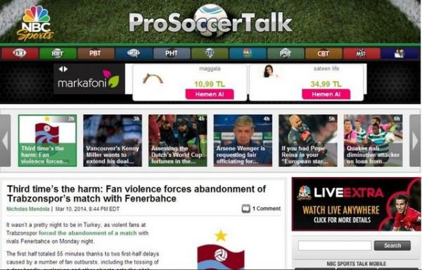 <p><b>NBC </b></p>  "Taraftarlarn iddeti, Trabzonspor'un Fenerbahe ile olan man tatil ettirdi. ki uyarnn ardndan hakem ncsnde ma bitirdi"