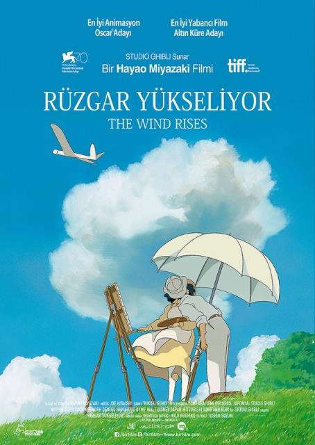 <p><b>Rzgar Ykseliyor</b></p>  Hayao Miyazaki'nin ynettii ve Hideaki Anno, Miori Takimoto, Hidetoshi Nishijima ile Masahiko Nishimura'nn seslendirdii animasyon film Rzgar Ykseliyor (The Wind Rises), 14 Mart 2014'de M3 Film datmyla Bir Film tarafndan vizyona karlyor.