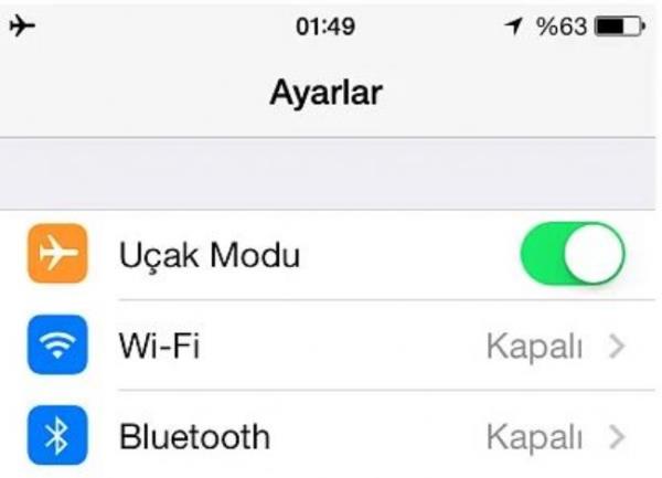 Cihaznz arj ederken uak modunu aarsanz 2 kat daha hzl arj olur.