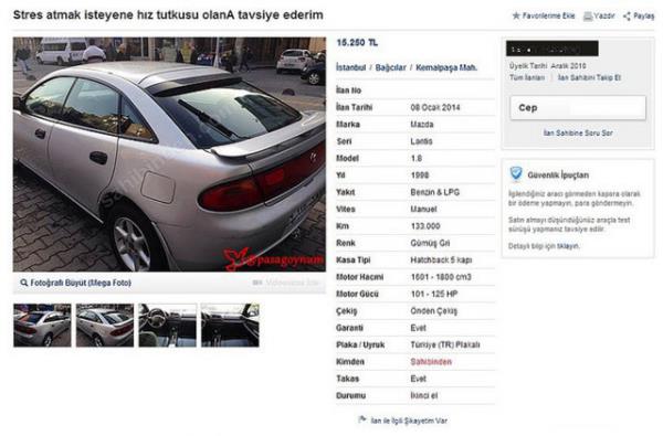 Ben saa sola vurdum, ok rahatlatyor.. hasar kayd vardr...