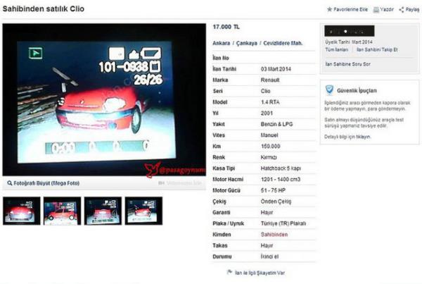 Gece fotoraf ekilen araba: Arabam o uyurken satyorum, zlmesin...