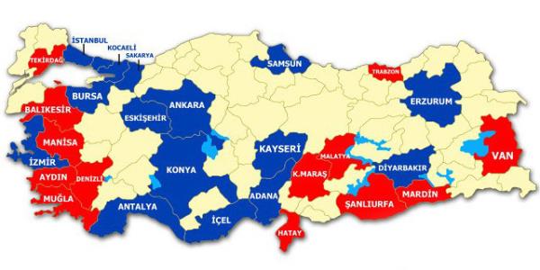 <B></B><P><B>30 BYKEHR</B></P>  <P>Trkiye&#8217;de 30 bykehirde bykehir belediye  bakanlklarn kimin kazanacan tespit edebilmek iin Konsensus  toplam 8712 kiiyle grt. Grlen kiilerin 4461&#8217;i kadn, 4251&#8217;i ise erkek.</P>