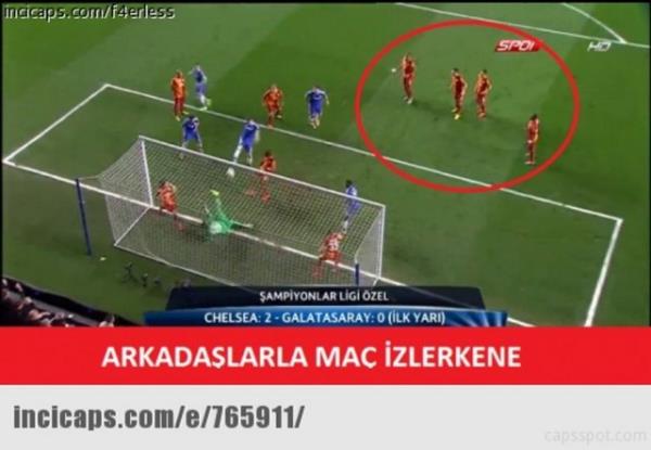 Chelsea-Galatasaray mann capsleri olay oldu!