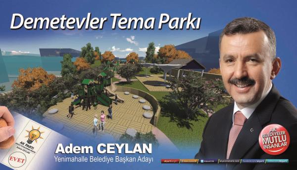Ak Parti Yenimahalle belediye bakan aday Adem Ceylan, projelerini aklad.