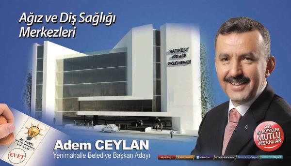 Ak Parti Yenimahalle belediye bakan aday Adem Ceylan, projelerini aklad.
