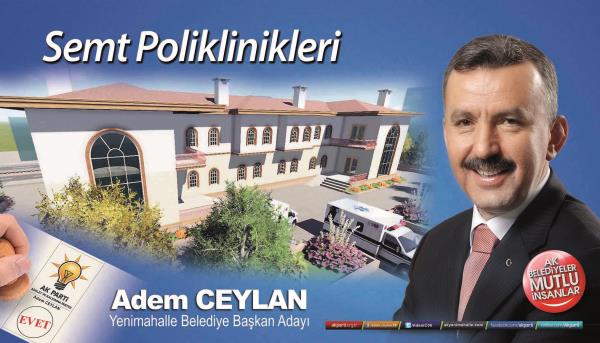 Ak Parti Yenimahalle belediye bakan aday Adem Ceylan, projelerini aklad.