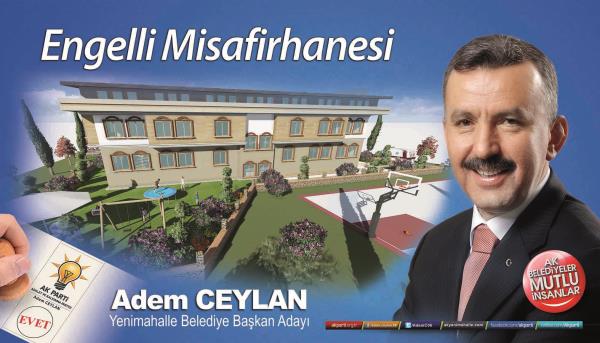 Ak Parti Yenimahalle belediye bakan aday Adem Ceylan, projelerini aklad.