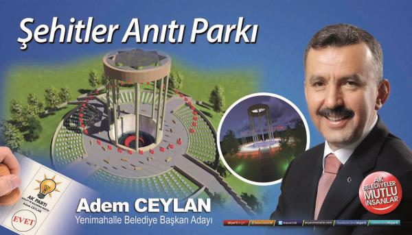 Ak Parti Yenimahalle belediye bakan aday Adem Ceylan, projelerini aklad.