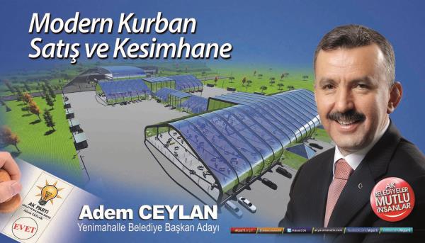 Ak Parti Yenimahalle belediye bakan aday Adem Ceylan, projelerini aklad.