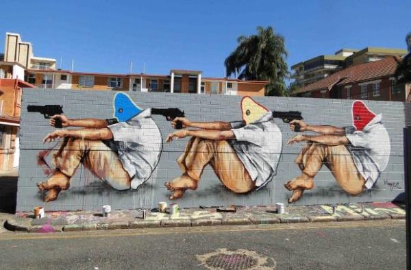 ngiltere'de graffitinin merkezi Londra'da byd.