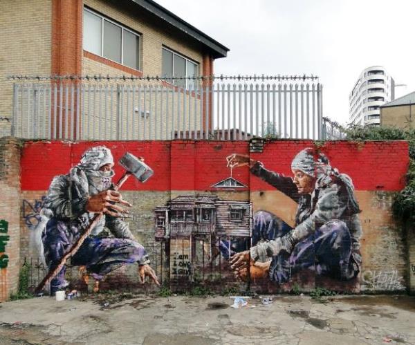 Avustralyal sanat imdi, bir galeriye samayacak kadar byk ll sokak sanatyla tannyor.