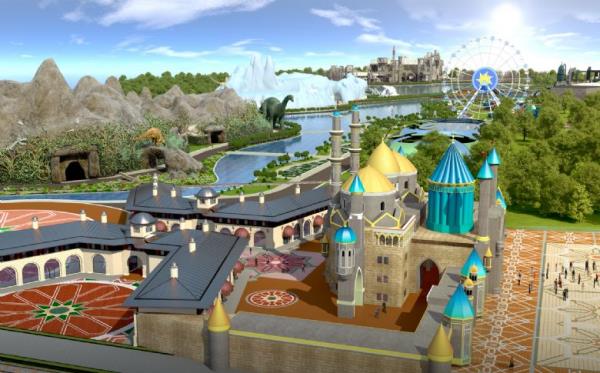 100.000 metrekare kapal alan, 1.100.000 metrekare ak alan olmak zere toplamda 1.200.000 metrekare ile dnyann en byk tema parklarndan biri ina ediliyor.