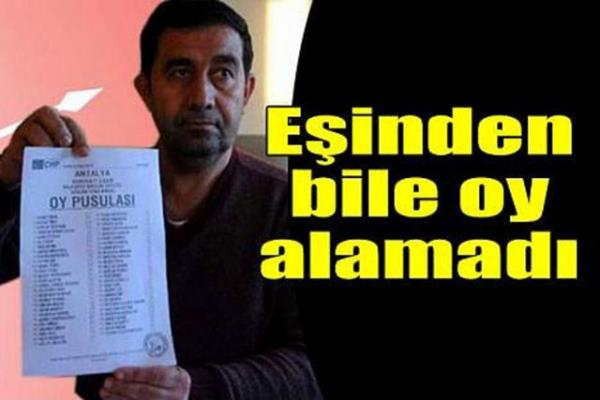 15. Einin bile kendisine oy vermediini fark eden mazlum aday