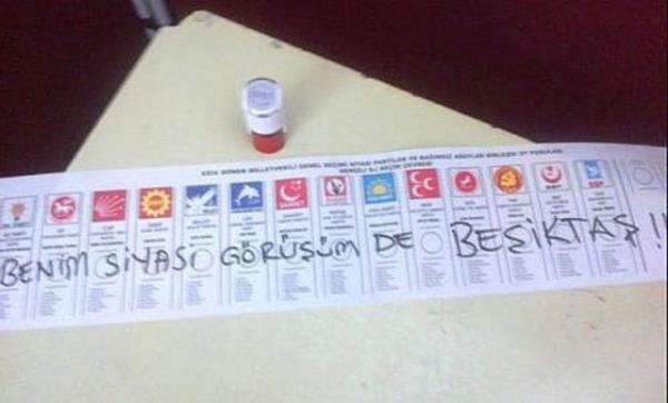 22. Evet mhrn yeterli grmeyip oy pusulasna mesaj yazan semen