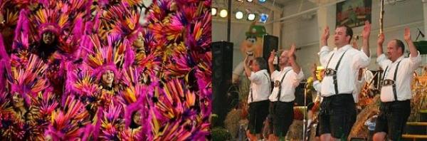 14. Kz ocuk Rio karnavaldr; rengarenk, Erkek ocuk Oktoberfest'tir; tek biim