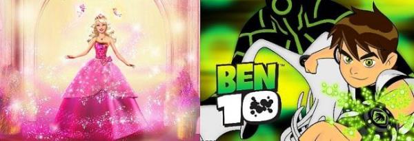 16. Kz ocuk Barbie'dir Erkek ocuk Ben10