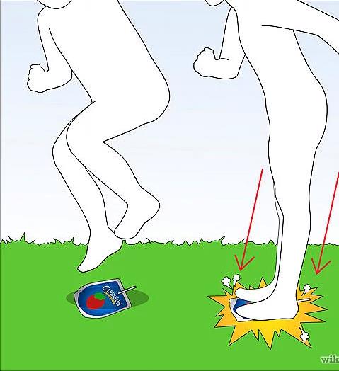 7. Meyve suyu kutusu iirip patlatmak.