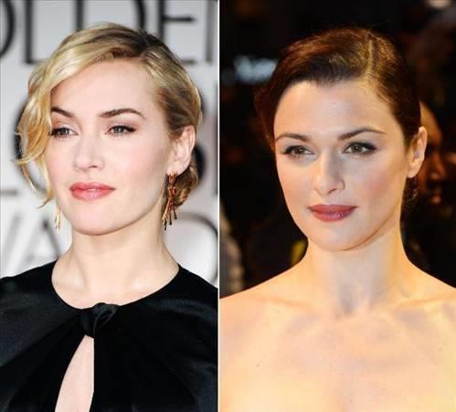 Kate Winslet ve Rachel Weisz'in sa ve gz renkleri deil belki ama yine de birbirlerine ok benziyorlar.