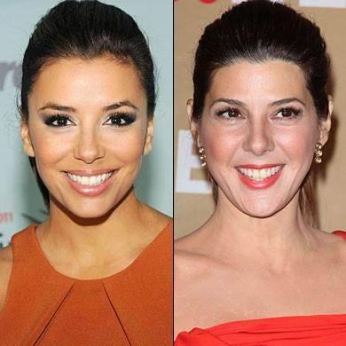 Eva Longoria sanki Marisa Tomei'nin kardei gibi.