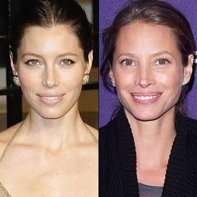 Christy Turlington ile Jessica Biel abla- karde ya da anne- kz kadar benziyor.