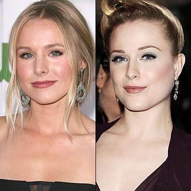 Evan Rachel Wood sanki Kristen Bell?in biraz daha seksi kardei gibi.