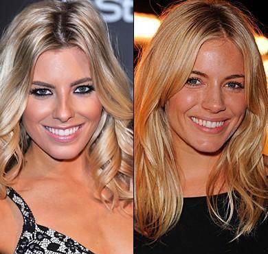 Mollie King ve Sienna Miller birbirlerine o kadar benziyorlar ki.