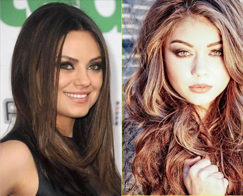 Mila Kunis ve Sarah Hyland'n baklar bile ayn.