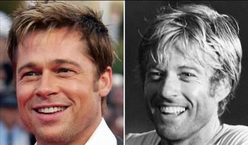 Brad Pitt zaten yllardr Robert Redford'un genlik haline benzetiliyor.