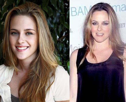Kristen Stewart ve Alicia Silverstone'un glleri bile benziyor.