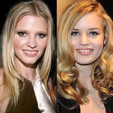 Lara Stone ve Georgia May Jagger'n 'ayrk di' kardelii.