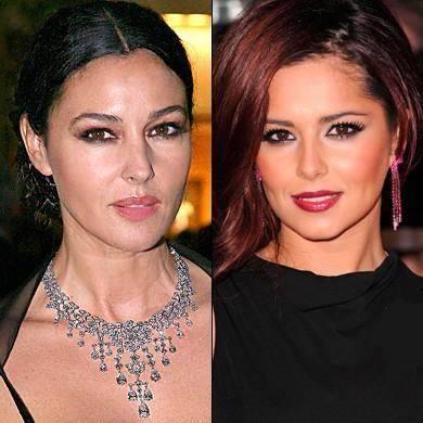Monica Bellucci ile Cheryl Cole bir filmde rahatlkla abla ile kardei oynayabilir. Hatta belki anne ile kz..