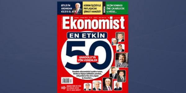 Anadolu Kaplanlar'nn son yllardaki ykseliiyle birlikte Anadolu'daki i insanlarnn ekonomik kamuoyundaki etkinlii de artt. Ekonomist dergisi bu i insanlar iinde en etkin olanlarn 'Anadolu'nun En Etkin 50  nsan' aratrmasyla ortaya koydu. stanbul, Ankara ve zmir dnda kalan illeri kapsayan bu aratrmann temel kriterini, seilmi olan isimlerin, bulunduklar blgenin ekonomik ve sosyal geliimine katkda bulunmu olmalar oluturuyor. Son alt ylda  kez dzenlenen sz konusu aratrmay Ekonomist dergisi bu yl bir kez daha yapt. Anadolu'nun lider i insanlarn titizlikle deerlendiren jri, sonunda yandaki tabloda grdnz 50 ismi ortaya kard. te o isimler...