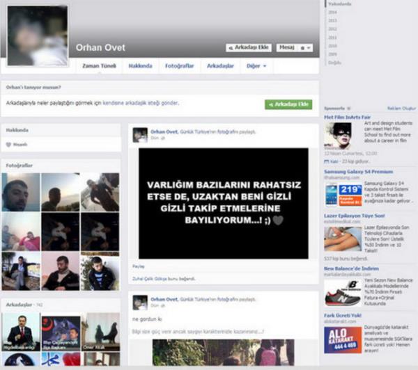 TBMM'de CHP Genel Bakan Kemal Kldarolu'na yumruk atan Orhan vet'in Facebook profilinde arpc detaylar yer alyor.