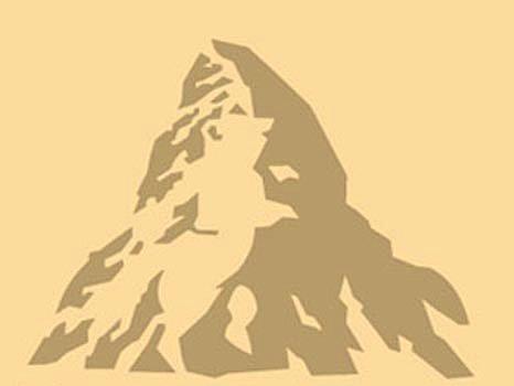 Oysa iyice bakldnda Alp dalarn simgeleyen resimde, bir ay figr grnyor. Bylelikle ilk kez svire'nin Bern kentinde retilen bu ikolatann kkenine iaret ediliyor. Bern kentinin simgesi de bir ay figr.