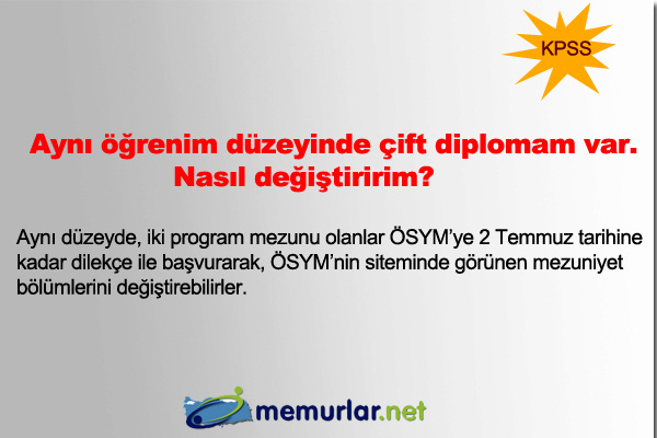 2013'n ilk KPSS tercih 24 Haziran itibariyle SYM'nin internet sitesi zerinden yaplmaya baland. Tercihler, 3 Temmuz akam saat 23:59'a kadar devam edecek.