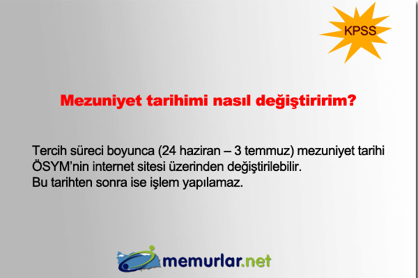 2013'n ilk KPSS tercih 24 Haziran itibariyle SYM'nin internet sitesi zerinden yaplmaya baland. Tercihler, 3 Temmuz akam saat 23:59'a kadar devam edecek.