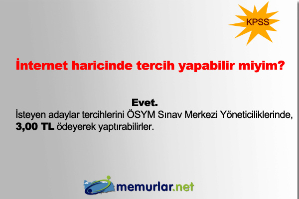 2013'n ilk KPSS tercih 24 Haziran itibariyle SYM'nin internet sitesi zerinden yaplmaya baland. Tercihler, 3 Temmuz akam saat 23:59'a kadar devam edecek.