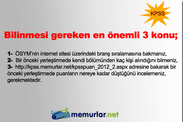 2013'n ilk KPSS tercihi 24 Haziran itibariyle SYM'nin internet sitesi zerinden yaplmaya baland. Tercihler, 3 Temmuz akam saat 23:59'a kadar devam edecek.