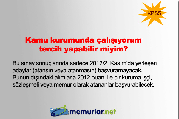 2013'n ilk KPSS tercih 24 Haziran itibariyle SYM'nin internet sitesi zerinden yaplmaya baland. Tercihler, 3 Temmuz akam saat 23:59'a kadar devam edecek.