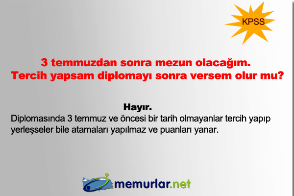 2013'n ilk KPSS tercihi 24 Haziran itibariyle SYM'nin internet sitesi zerinden yaplmaya baland. Tercihler, 3 Temmuz akam saat 23:59'a kadar devam edecek.