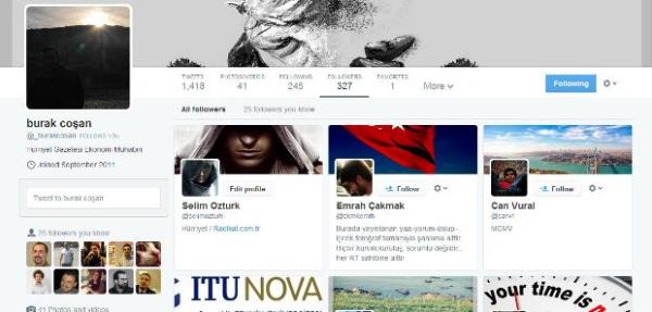 Yeni tasarmda dikkat eken bir dier nokta da takipilerin listelenmesiyle ilgili... Artk byk fotoraflar halinde erli srayla takipiler grlecek.
